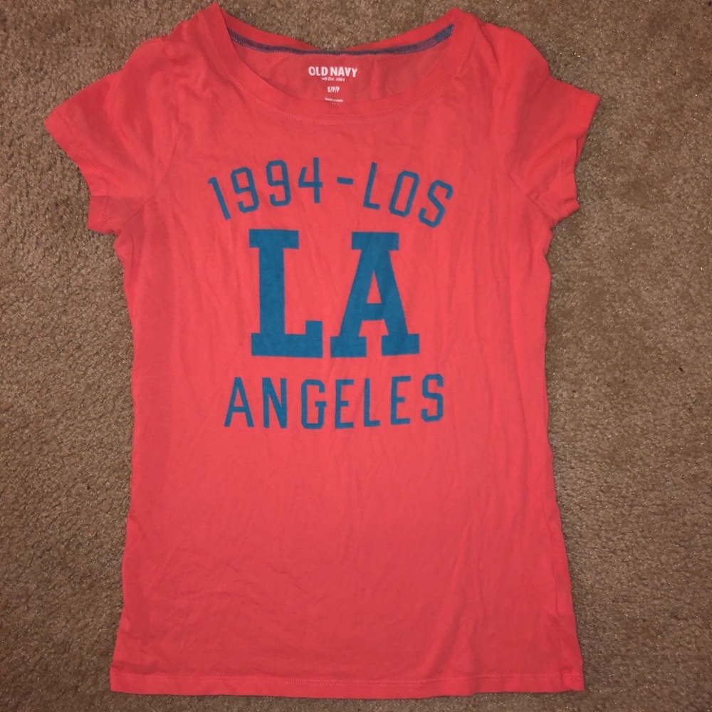 Old Navy Pink Los Angeles Shirt Juniors Small